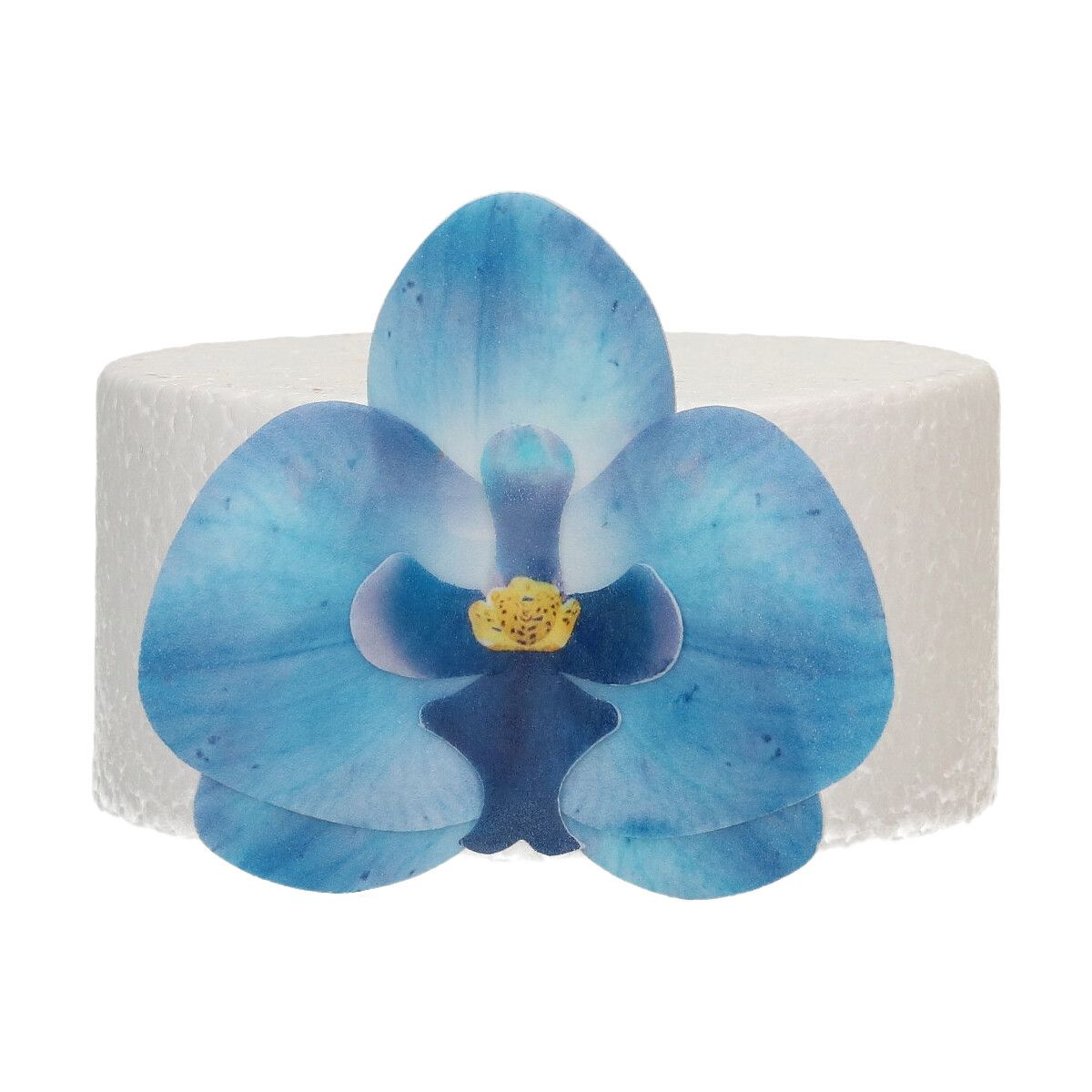 Funcakes Essbare Papierblumen Deluxe Orchidee Blau - Mittel