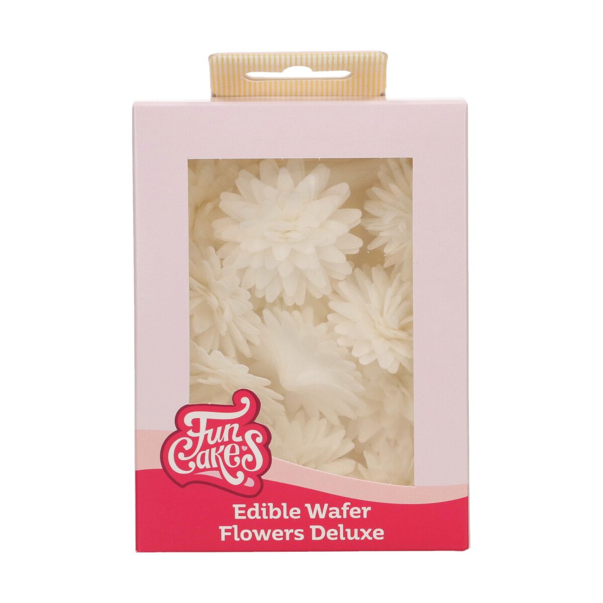 Funcakes Essbare Papierblumen - Deluxe Pompon Gänseblümchen Weiss - Mittel 
