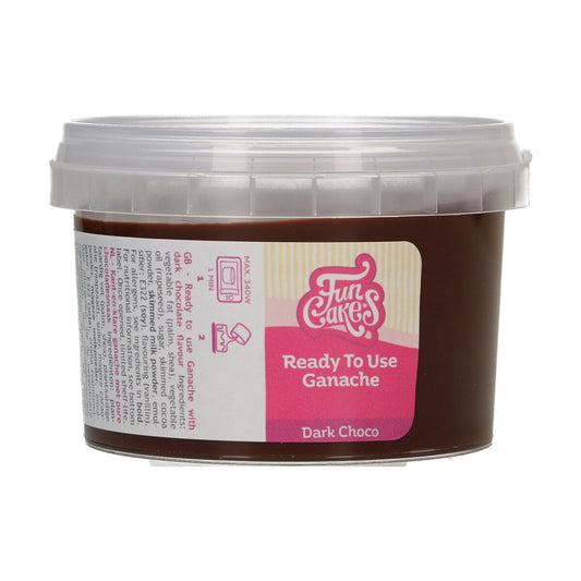 Funcakes gebrauchsfertige Ganache - dunkle Schokolade - 260g