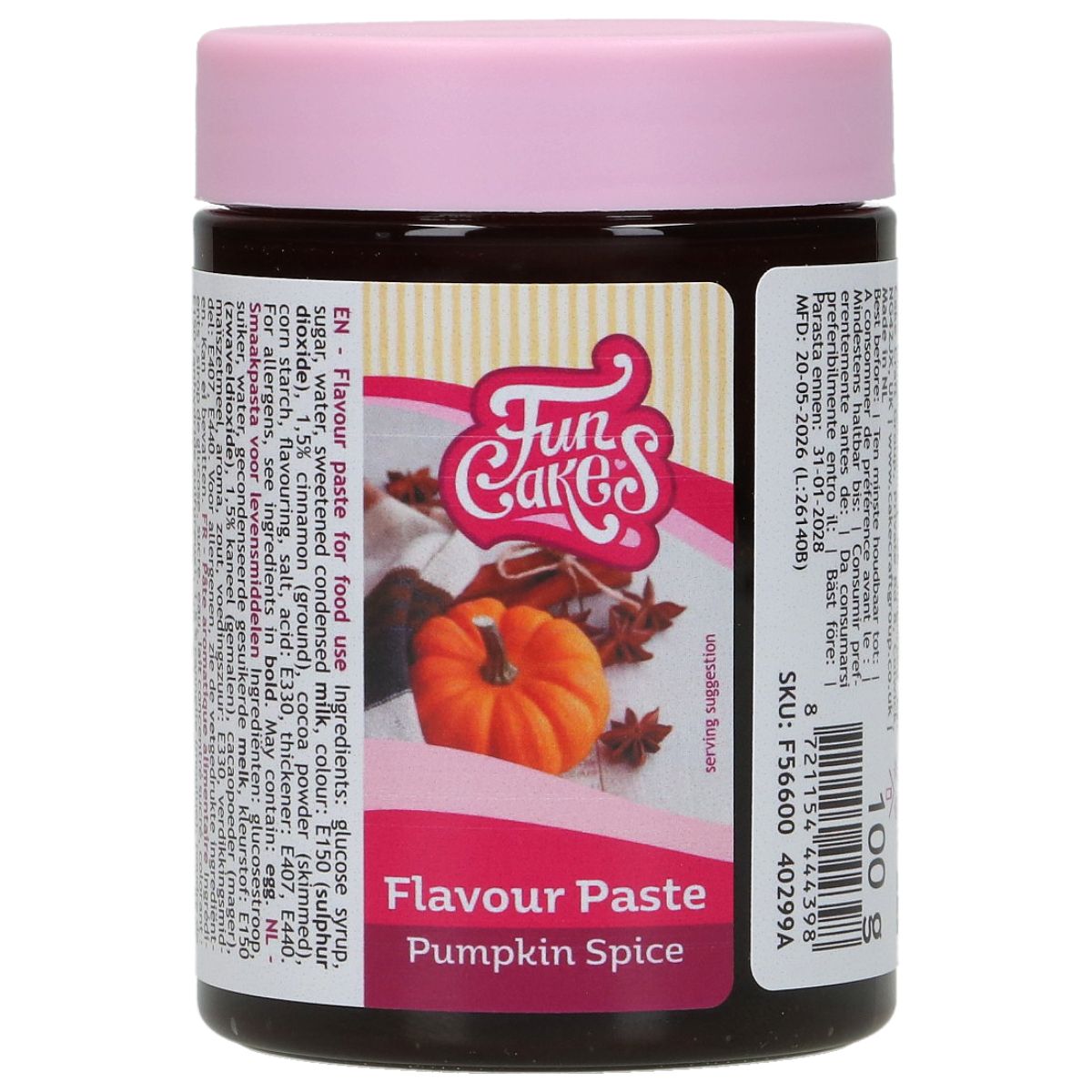 Funcakes Geschmackspaste Pumpkin Spice - 100g
