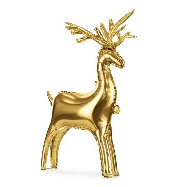 Folienballon - Rentier gold - 63x51cm