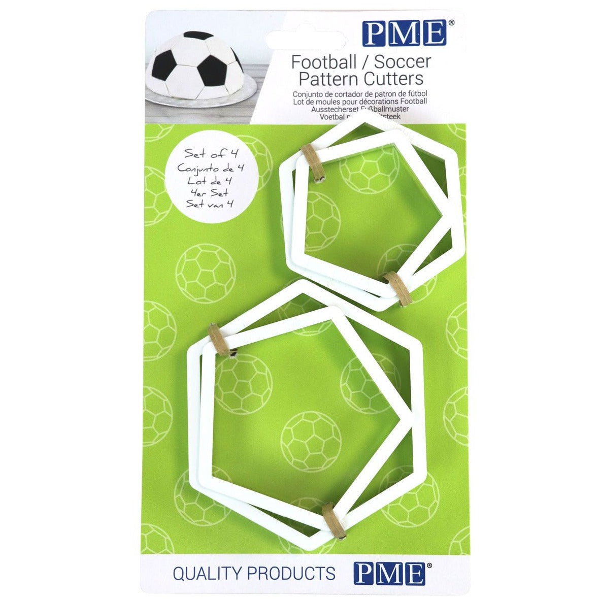 PME Ausstechform Fussball Set - 4 Stk