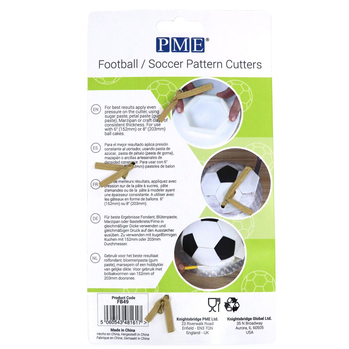 PME Ausstechform Fussball Set - 4 Stk