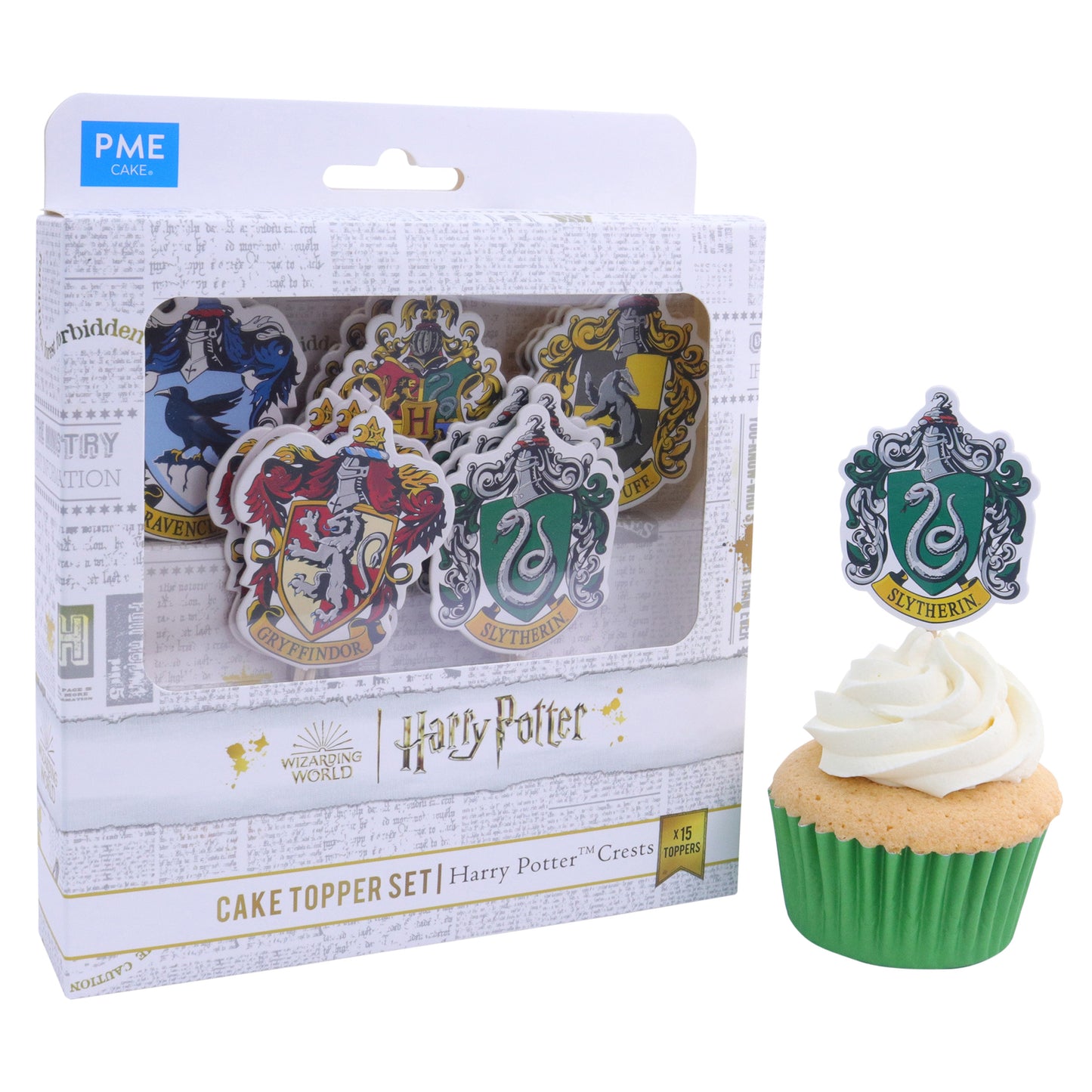 Harry Potter Cupcake Topper - Häuser - 15teilig