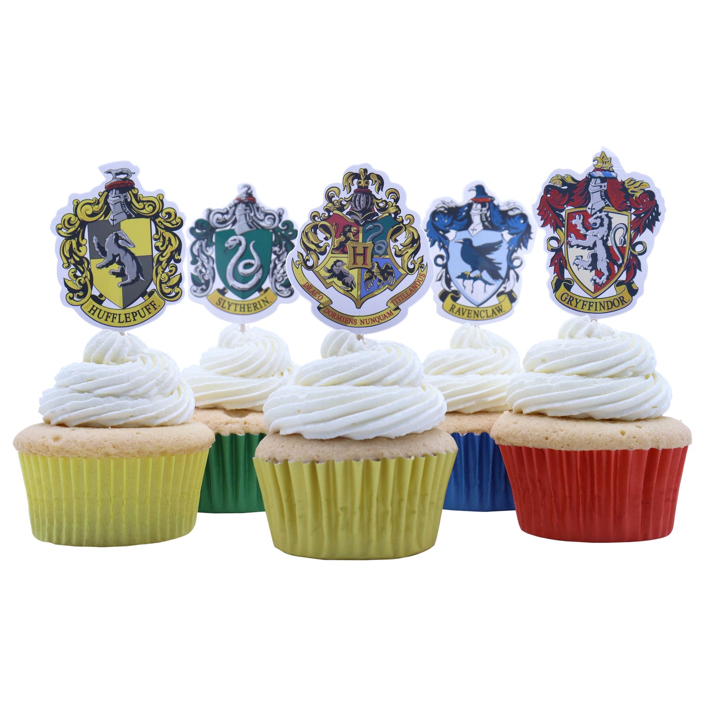 Harry Potter Cupcake Topper - Häuser - 15teilig