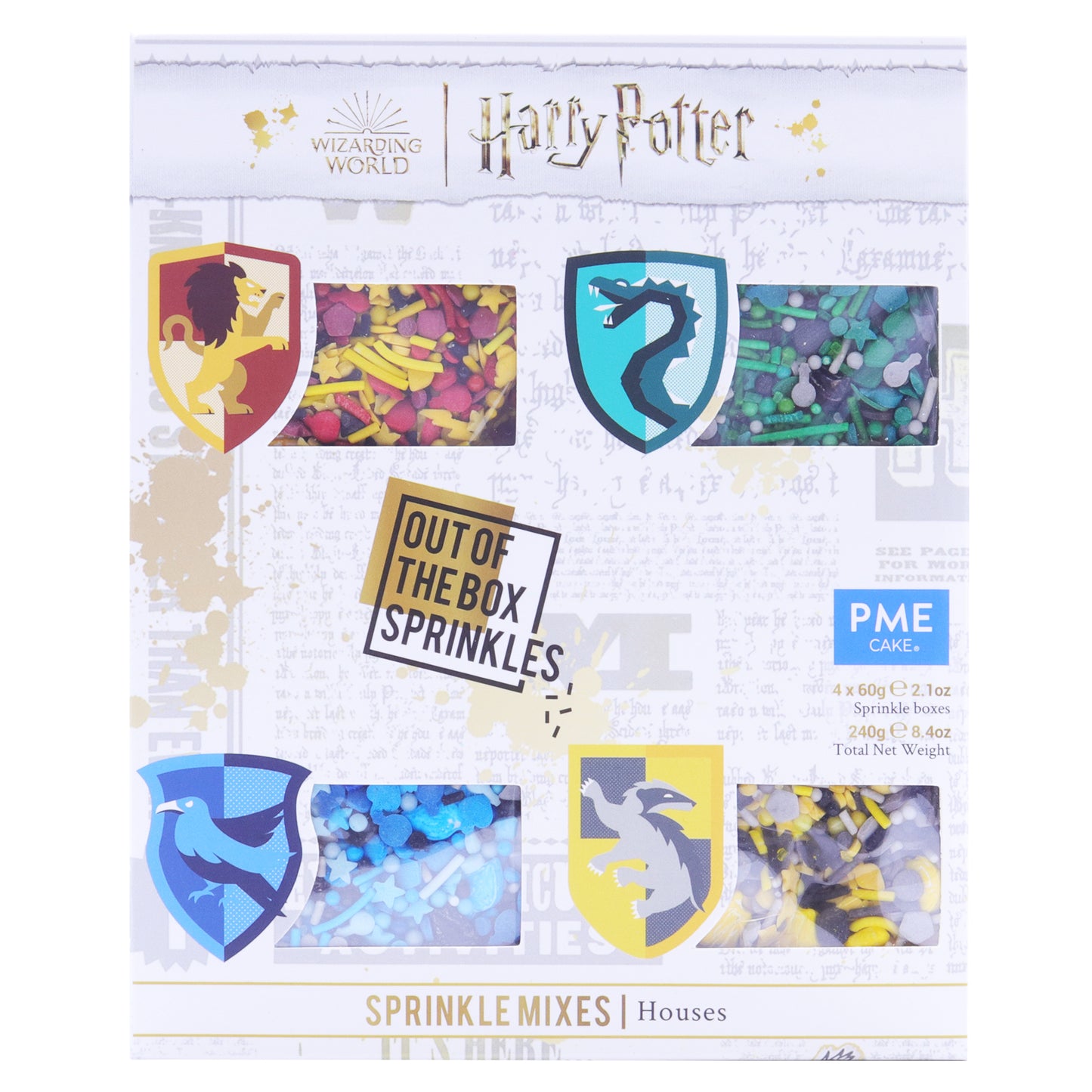 Harry Potter Zuckerstreusel Set - Häuser je 60g