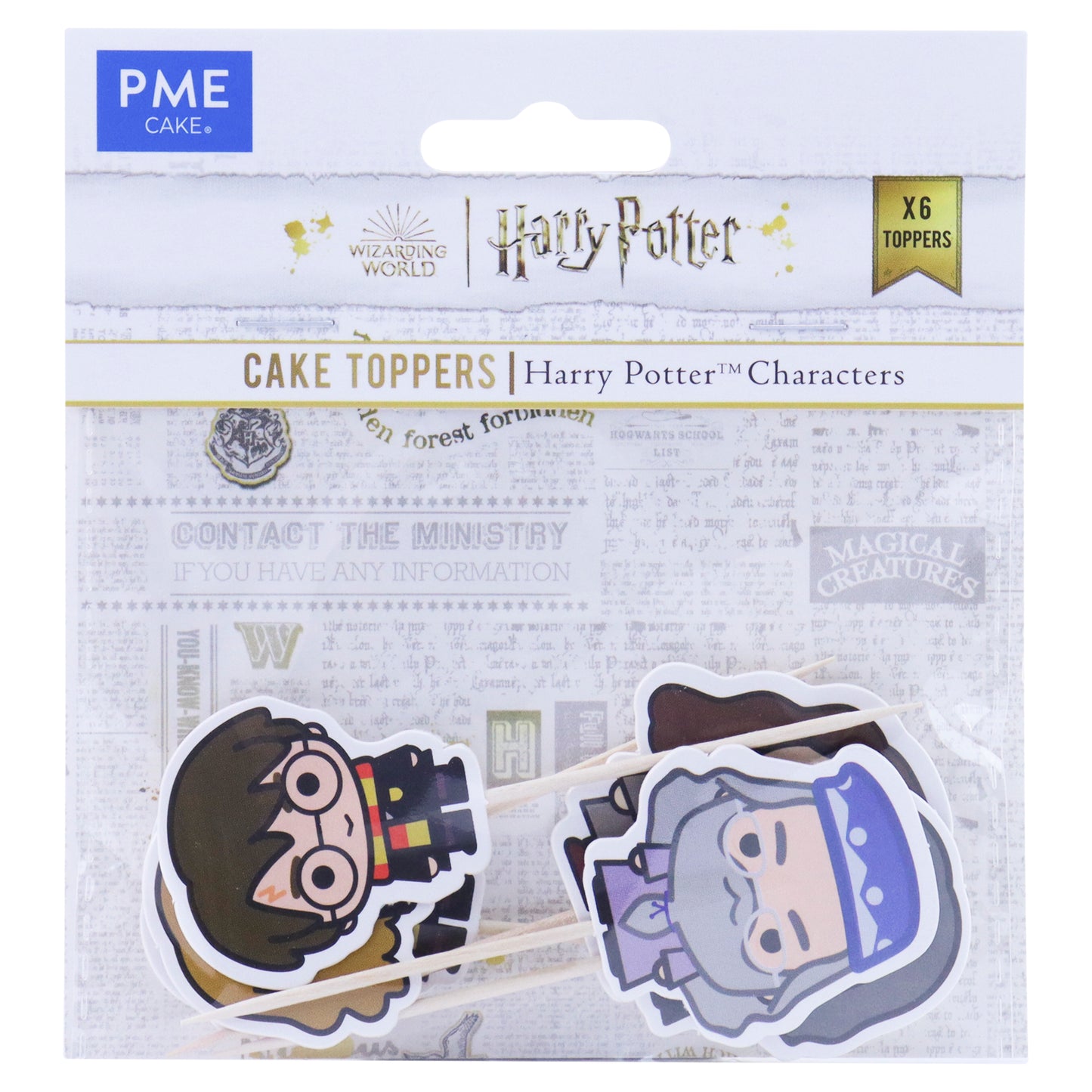 Harry Potter Cupcake Topper - 6teilig