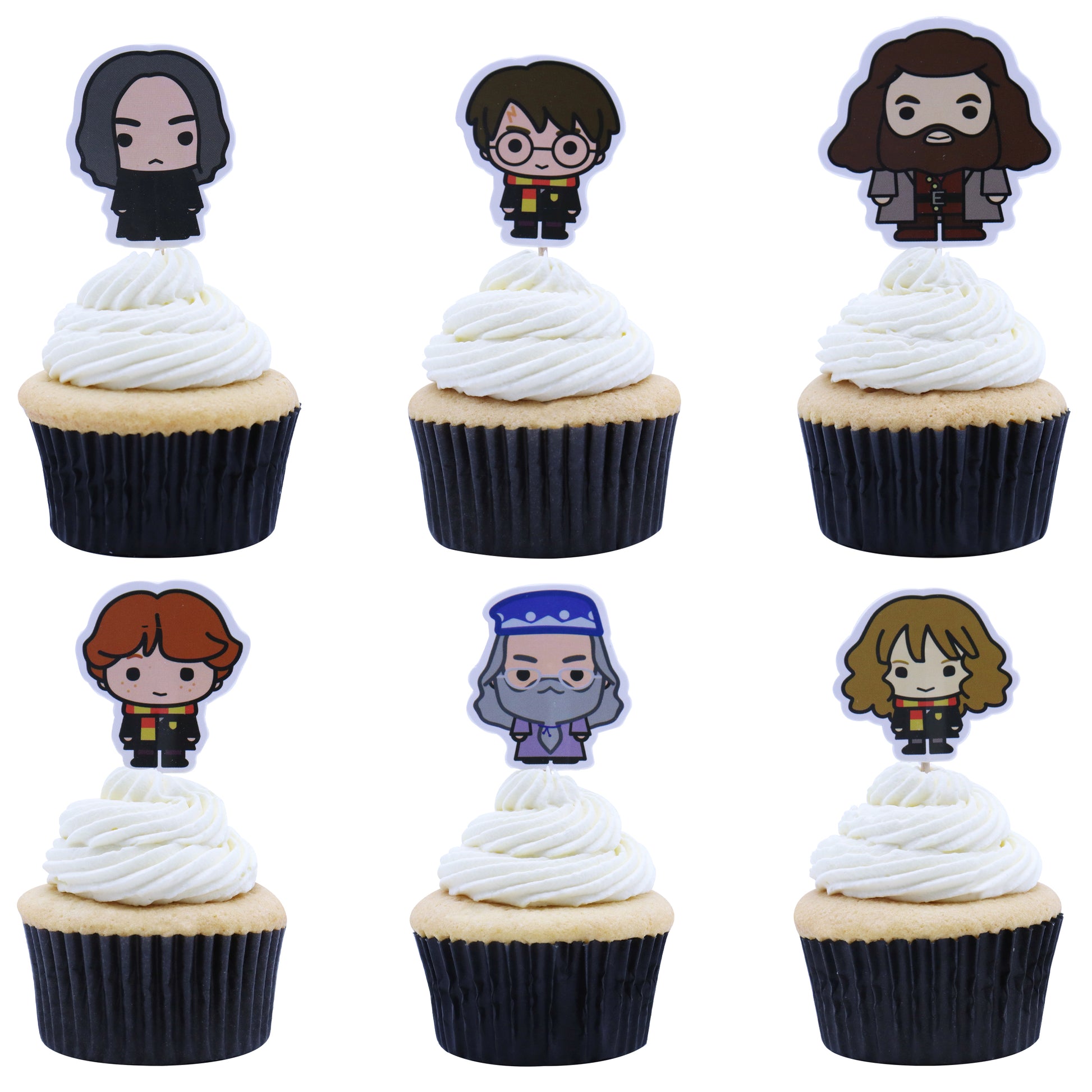 Harry Potter Cupcake Topper - 6teilig