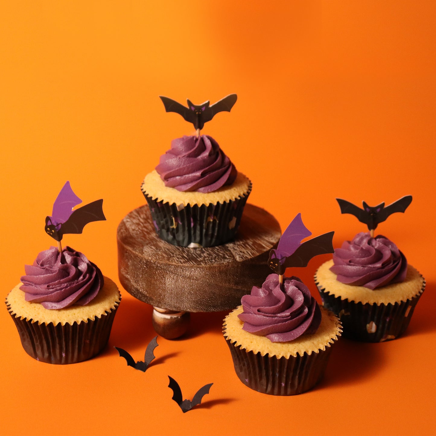 PME Cupcake Backförmchen inkl. Topper - Fledermaus
