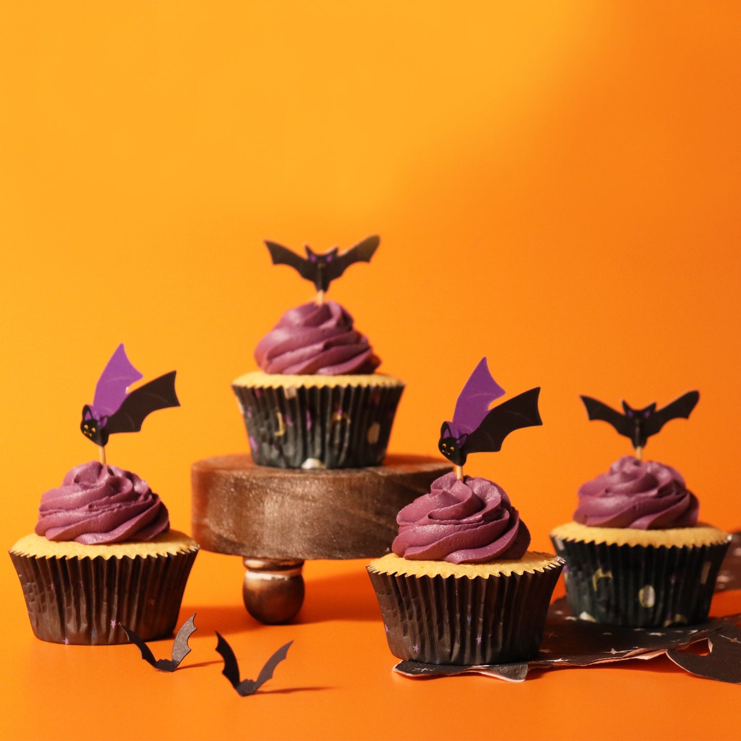 PME Cupcake Backförmchen inkl. Topper - Fledermaus