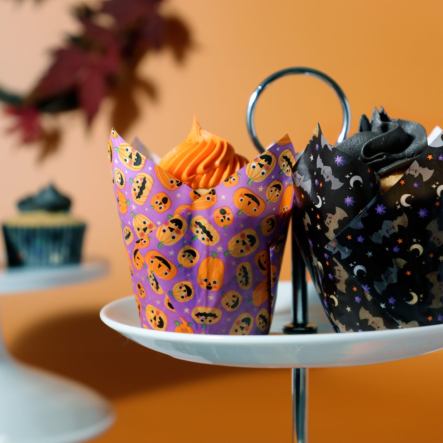 PME Tulip Muffin Backform - Kürbis Party - 24 Stk