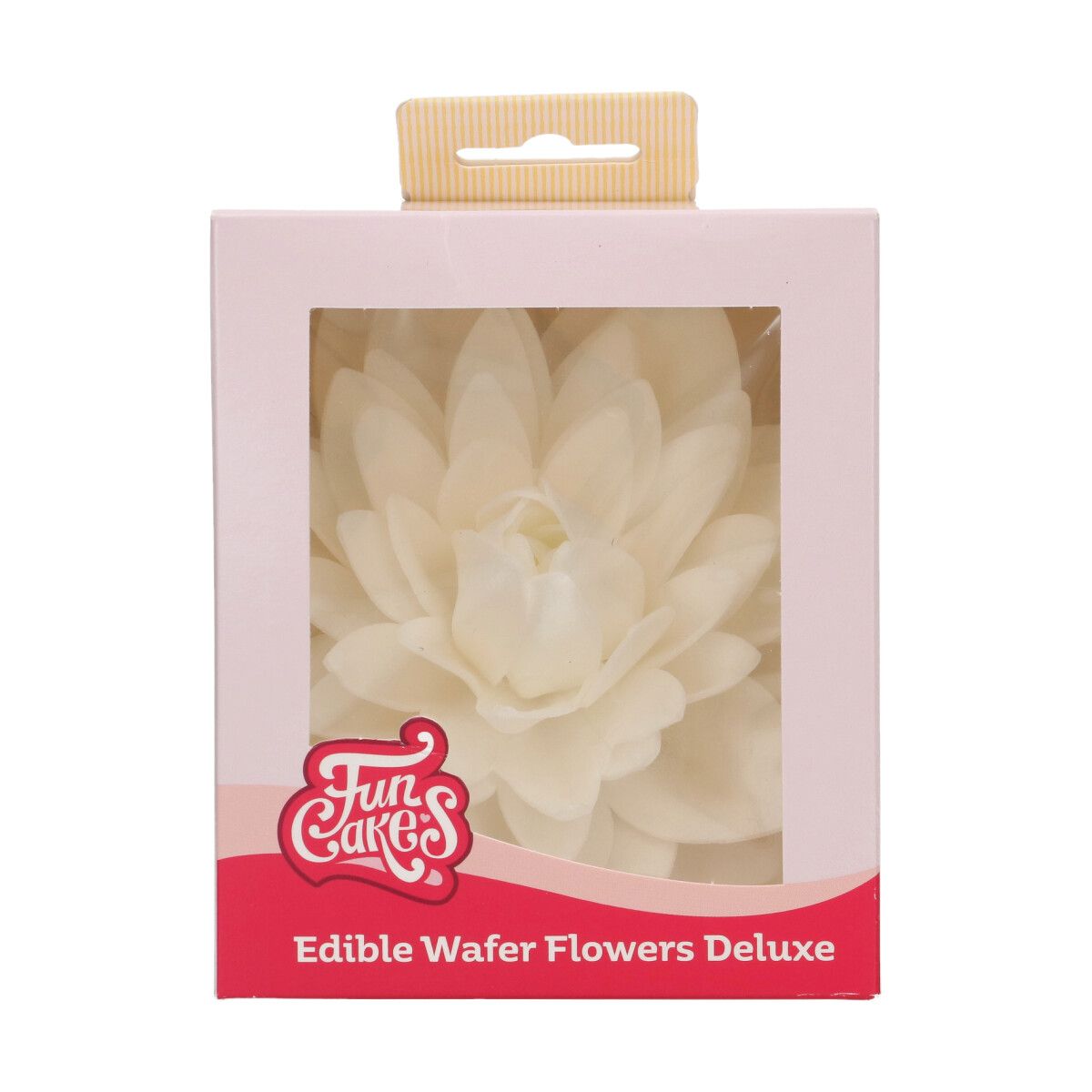 Funcakes Essbare Papierblumen - Deluxe Dahlie weiss - gross