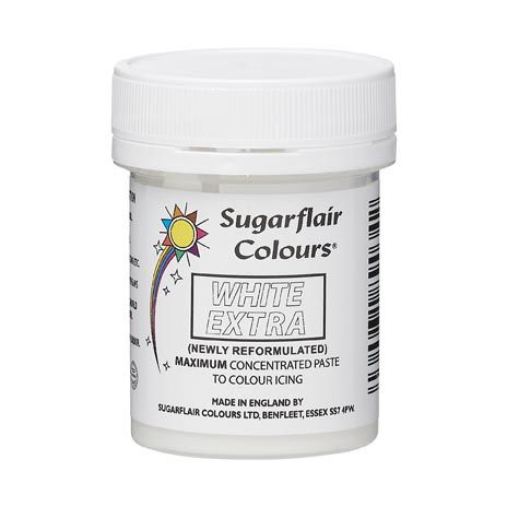  Sugarflair - Max Concentrate Paste Colour WHITE EXTRA 42g