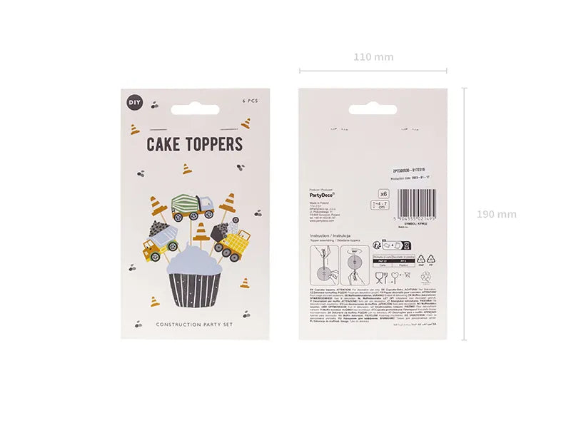 Cupcake Topper - Baustelle