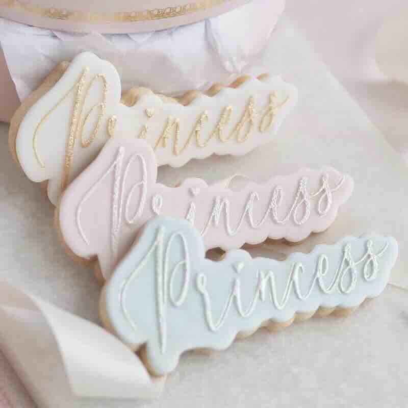 Lissie Lou Ausstechform samt Stempel - Princess Schrift