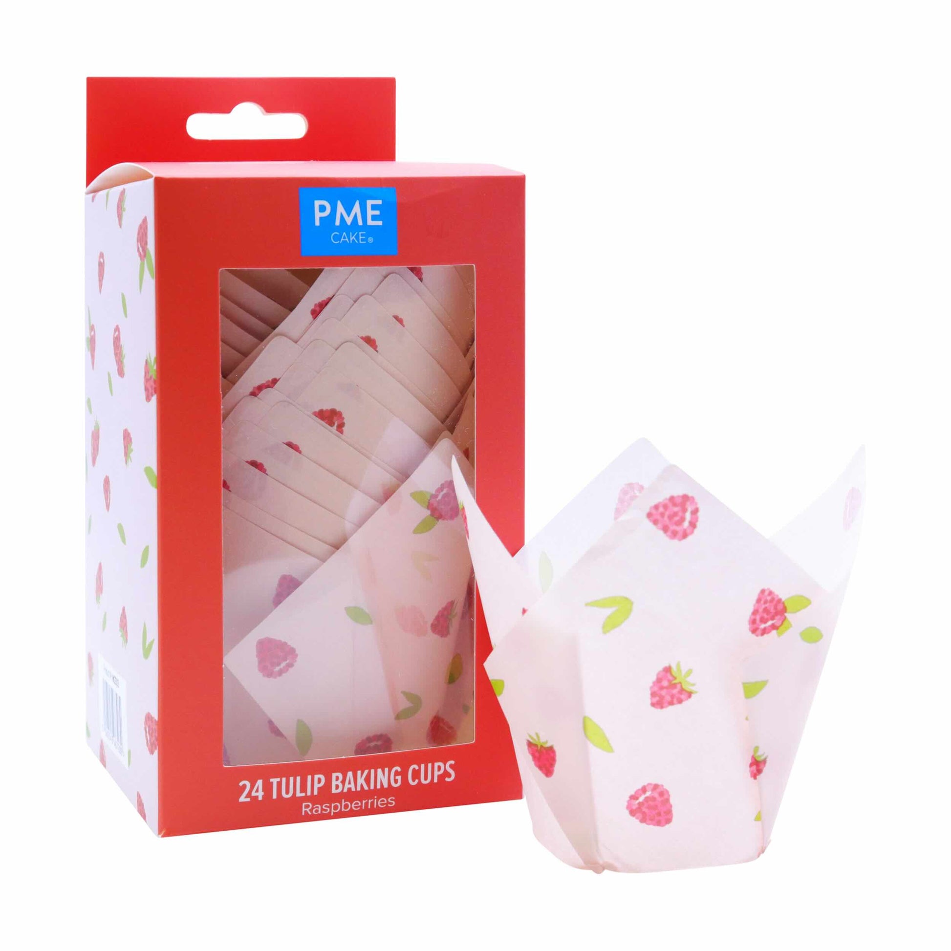 PME Tulip Muffin Backform - Himbeer - 24 Stk