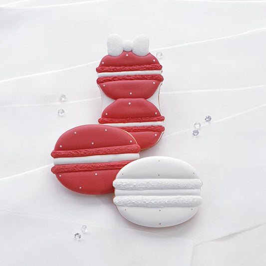 Ausstechform Macarons mit Schleife