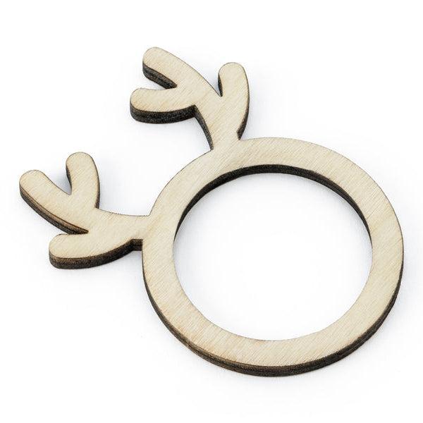 Serviettenring aus Holz - Rentier