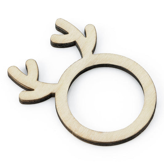 Serviettenring aus Holz - Rentier