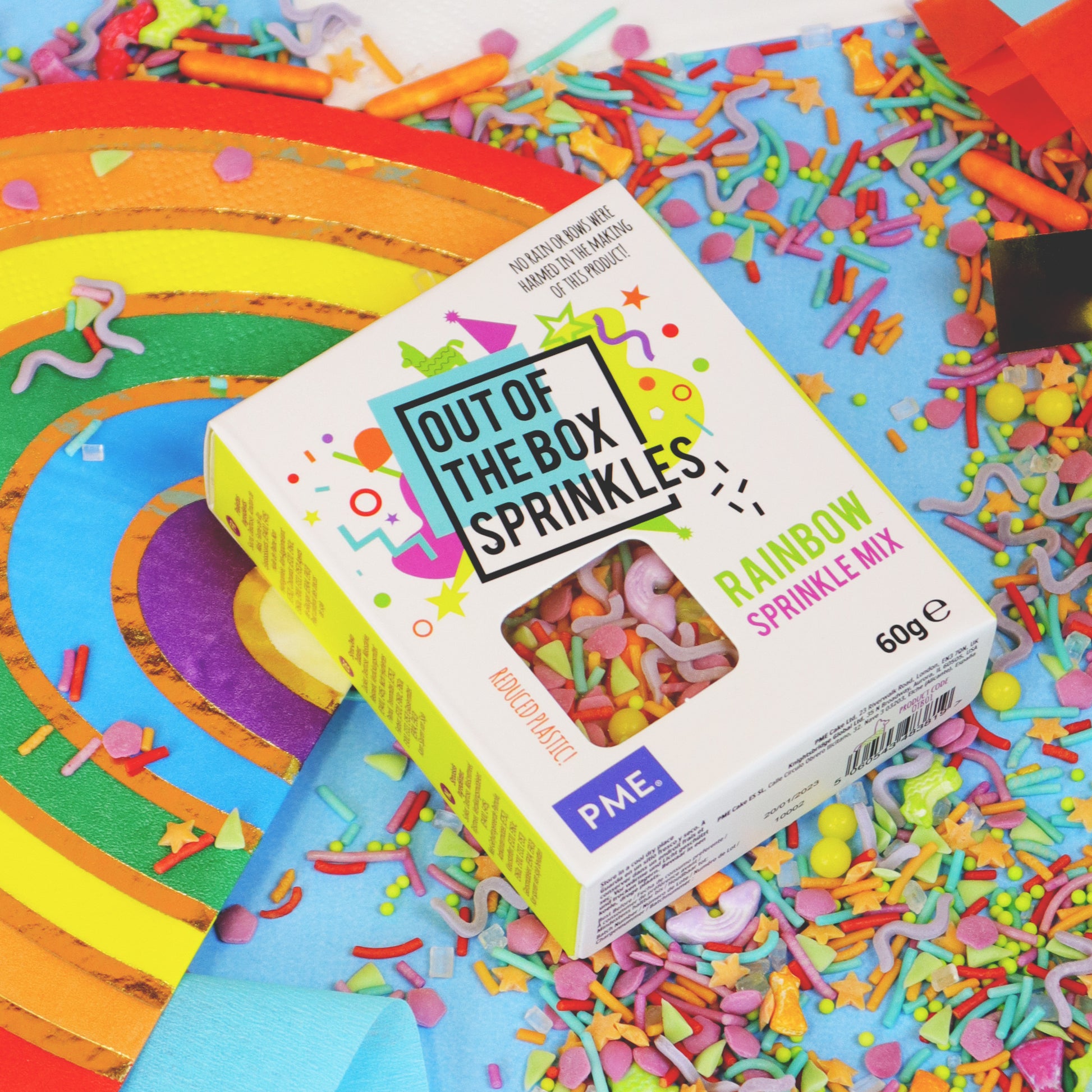 PME Out of the Box Zuckerstreusel Mix - Regenbogen - 60g
