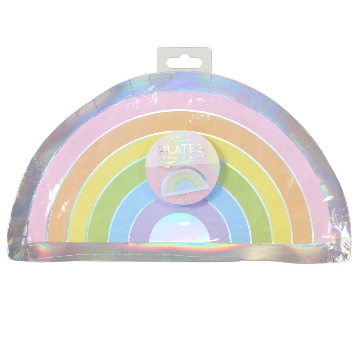Pappteller - Regenbogen