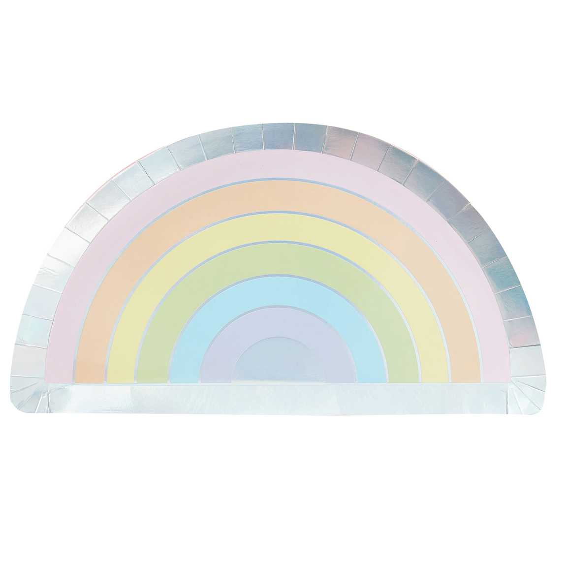 Pappteller - Regenbogen