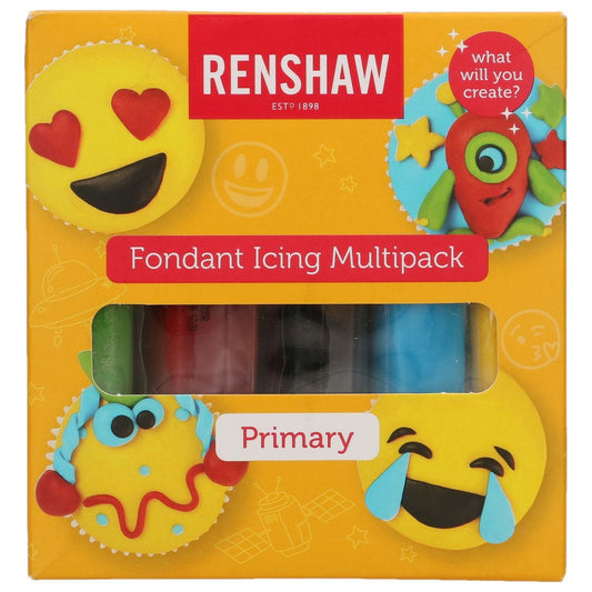 Renshaw Fondant Multipack - Grundfarben - 5x100g