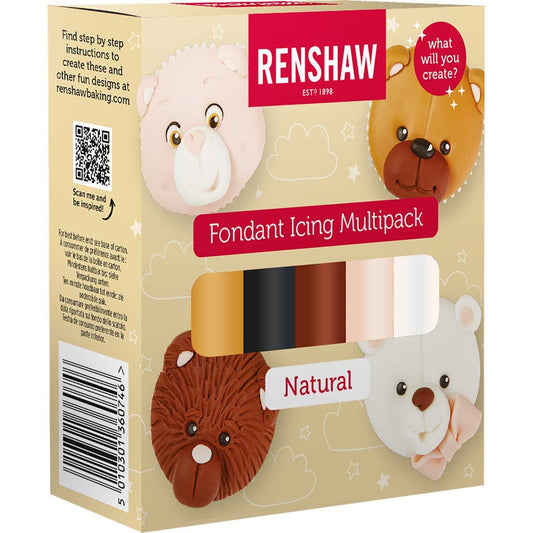 Renshaw Fondant Multipack - Natürliche Farben -5x100g