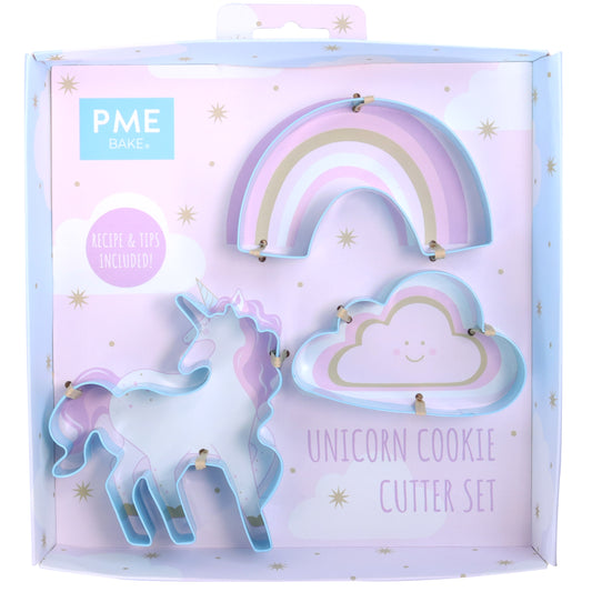 PME Ausstechformen Set Einhorn - 3 Stk