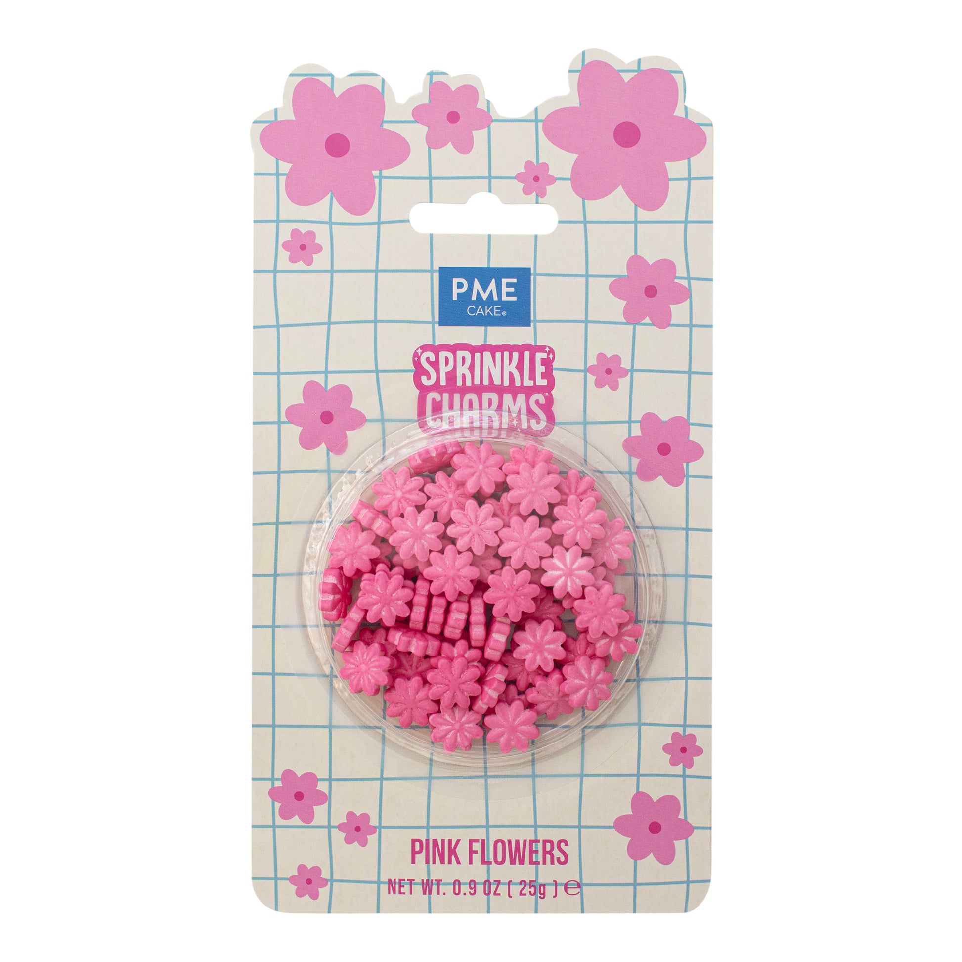 PME Zuckerstreusel - Pinke Blumen