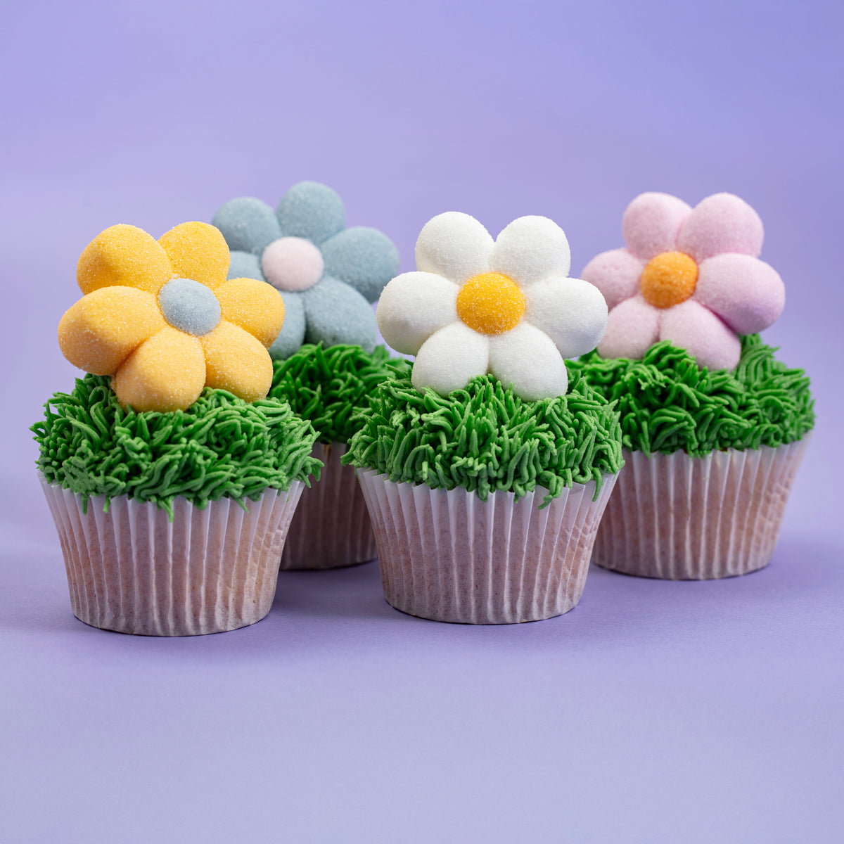 PME Marshmallow - Pastellblumen - 12 Stk