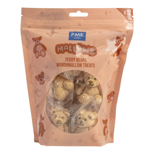 PME Marshmallow - Teddybären - 12 Stk
