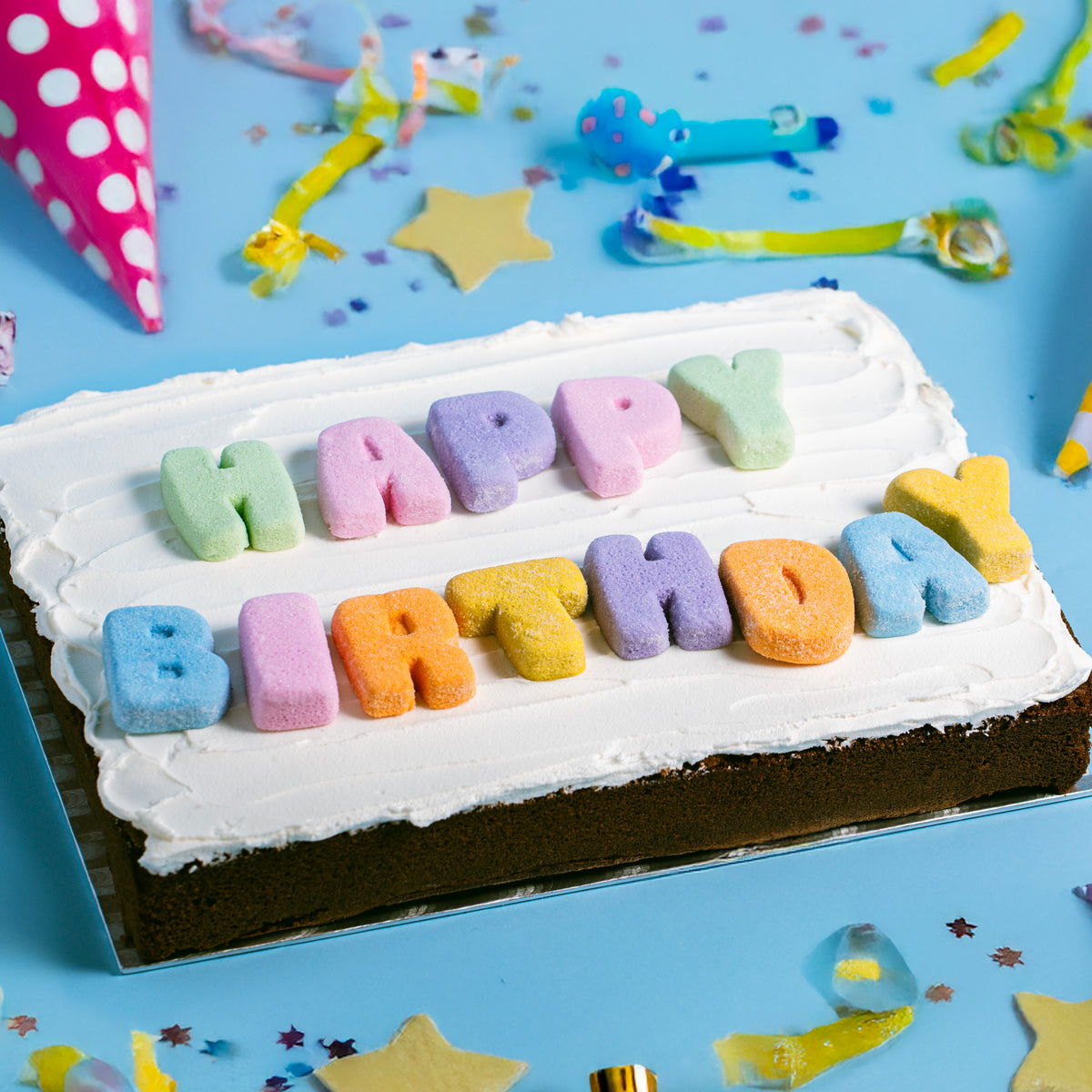 PME Marshmallow - Happy Birthday Buchstaben - 12 Stk