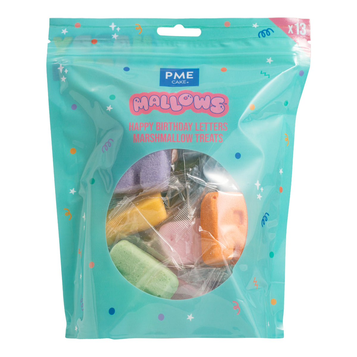 PME Marshmallow - Happy Birthday Buchstaben - 12 Stk
