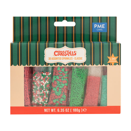 PME Zuckerstreusel - Weihnachten - 30er Pack - Klassisch