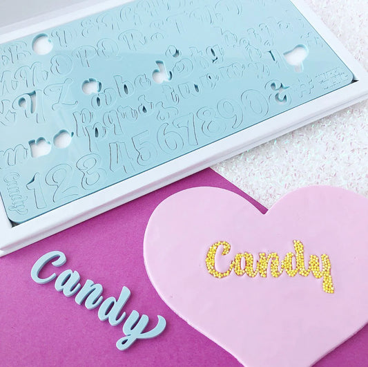 Sweet Stamp - Candy Buchstaben Prägeset