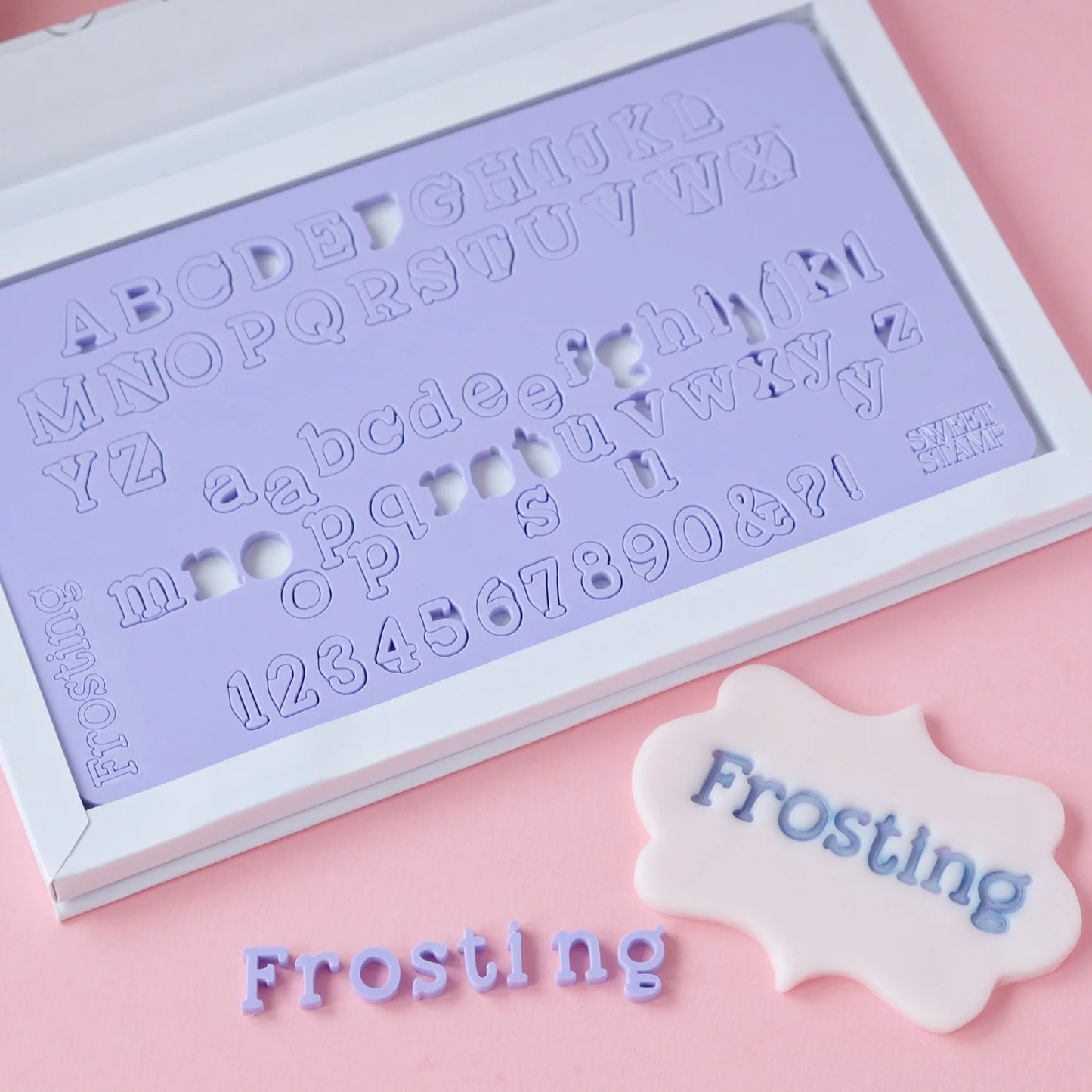 Sweet Stamp - Frosting Buchstaben Prägeset