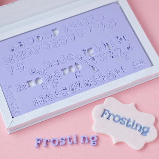 Sweet Stamp - Frosting Buchstaben Prägeset