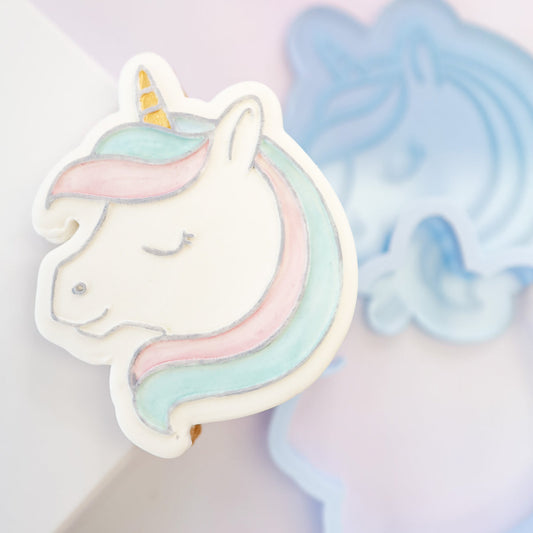 Sweet Stamp - Ausstecher und Stempel Einhorn