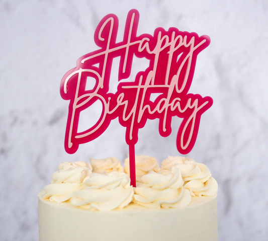 Sweet Stamp cake topper - cake topper - Happy Birthday 