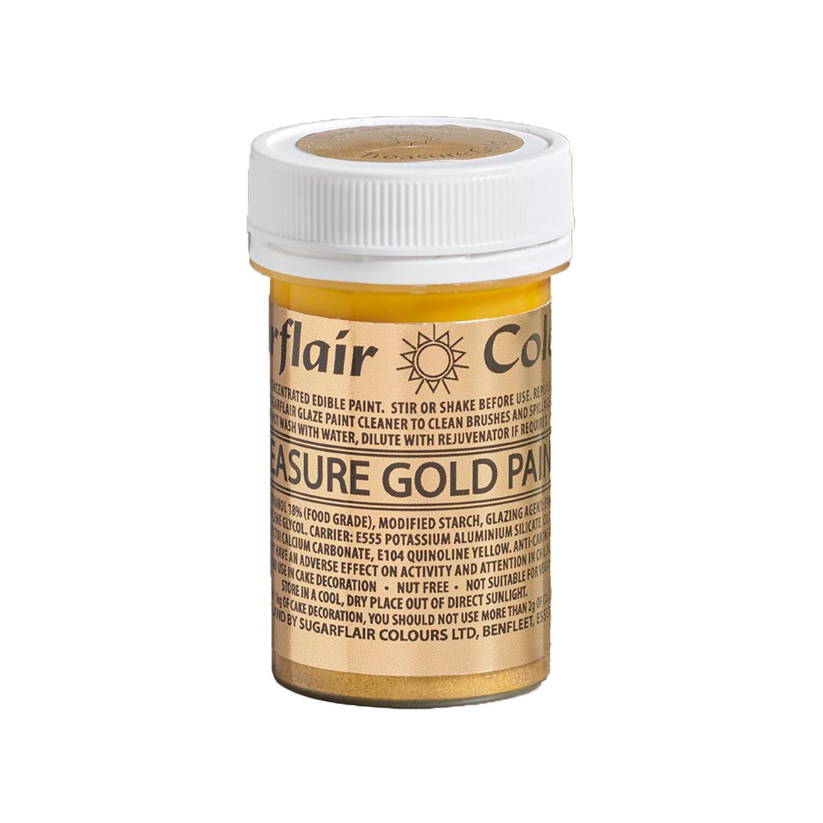 Sugarflair Paste -  Lebensmittelfarbe - Gold