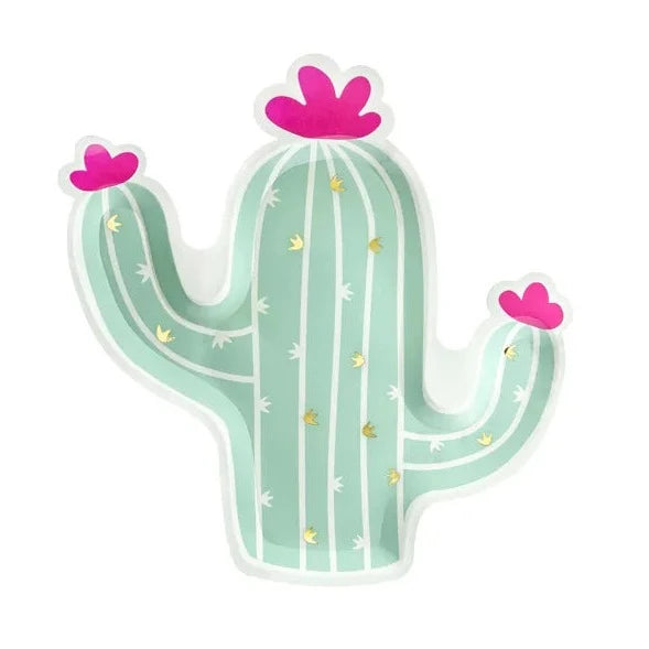 Pappteller - Kaktus