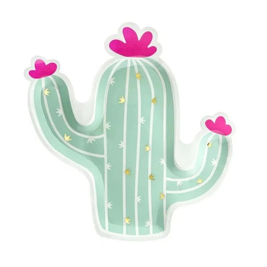 Pappteller - Kaktus