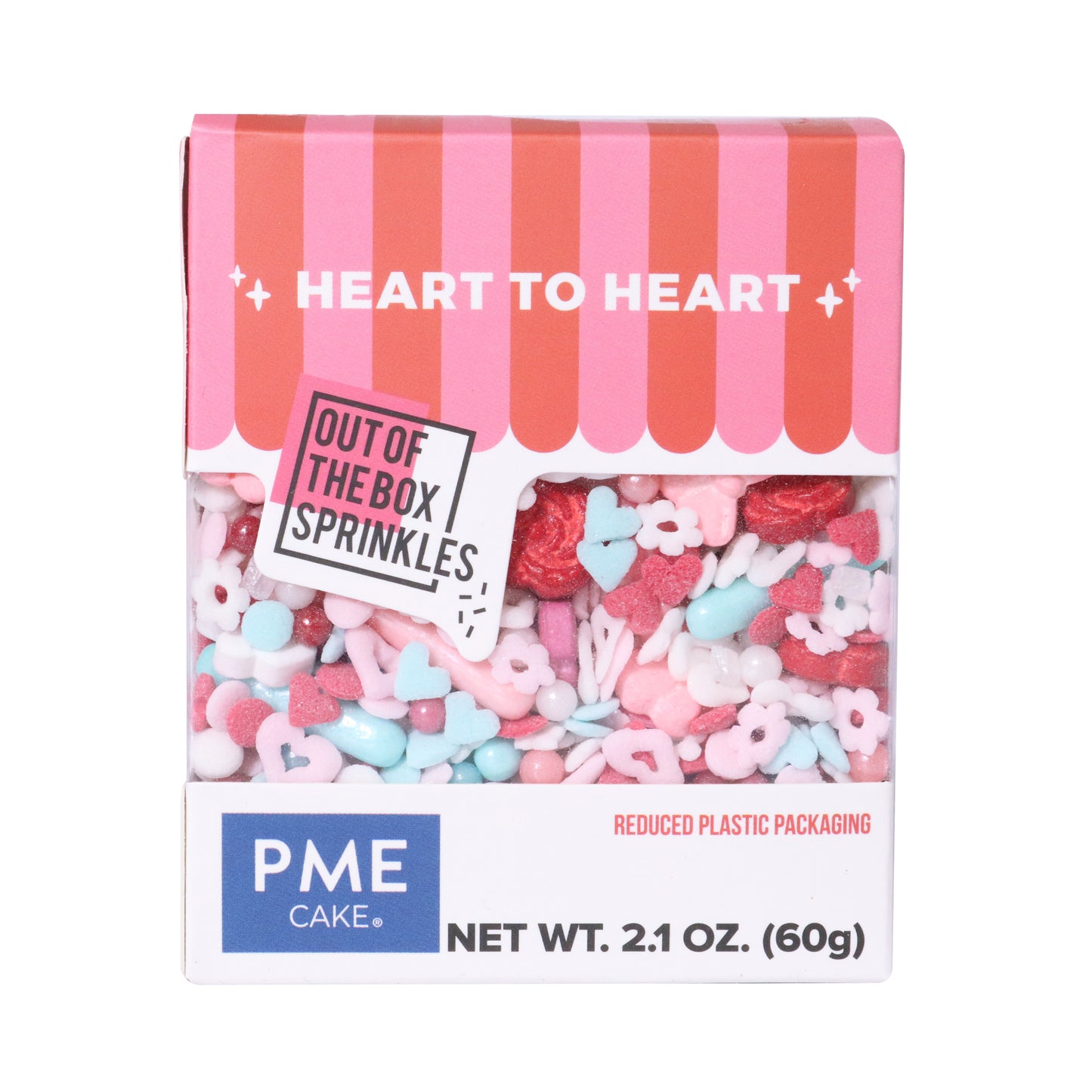 PME Out of the Box Zuckerstreusel Mix - Herzen - 60g