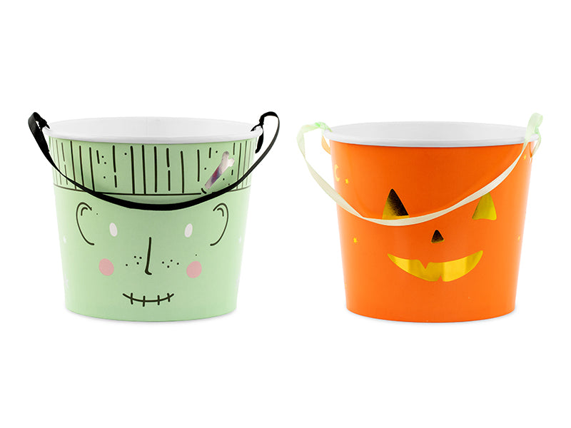 Süssigkeiten Eimer - Halloween - 2 Stück
