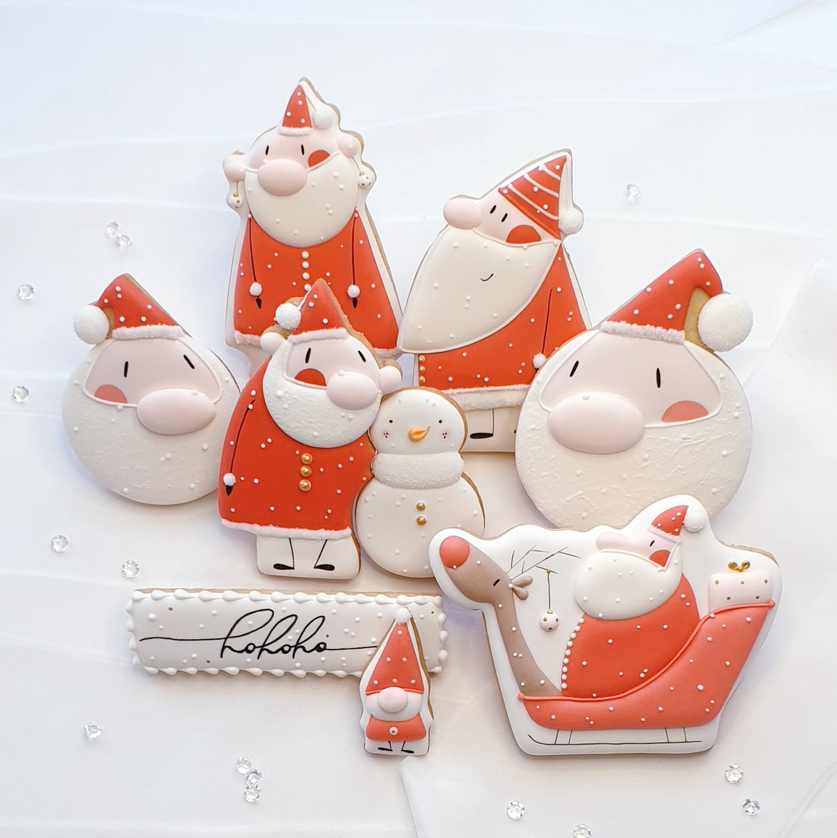 Ausstechform Santa im Schlitten