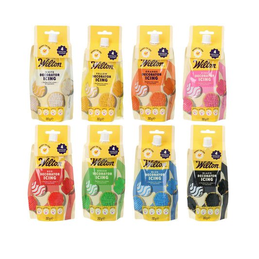 Wilton Decorator Icing – Gebrauchsfertige Dekorglasur 212 g – 8 Farben