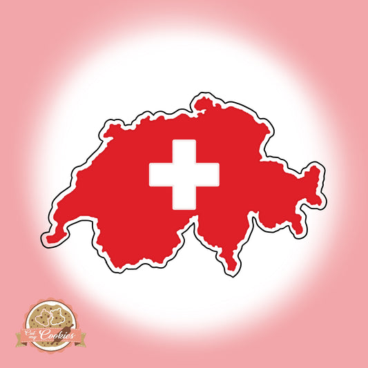Ausstechform Landkarte Schweiz