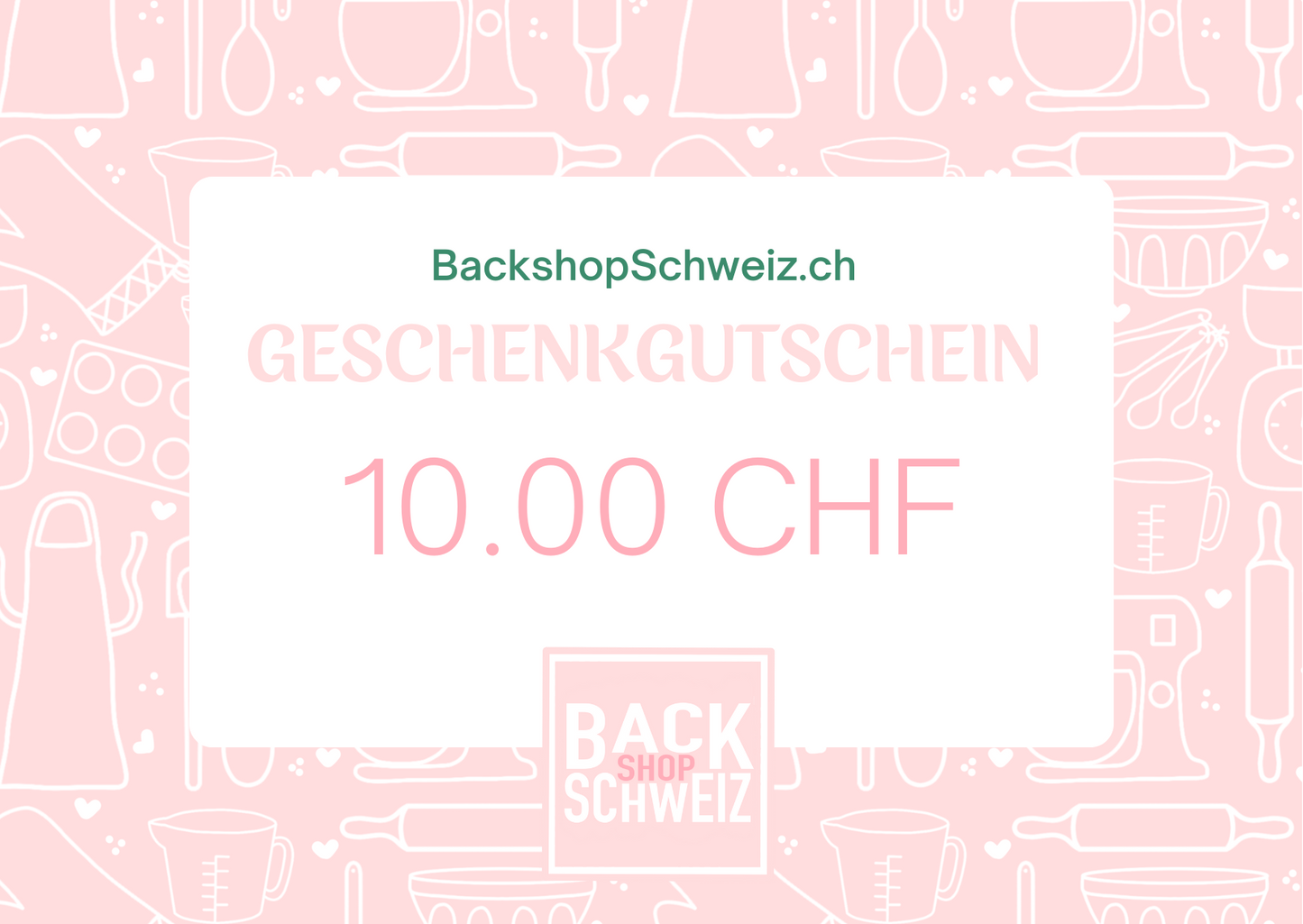 BackshopSwitzerland - gift vouchers