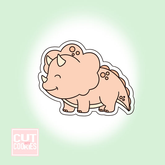 Cookie cutter Dino Triceratops